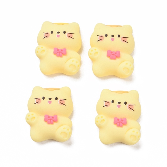 Opaque Resin Cabochons, Cat