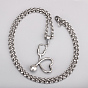 SHEGRACE Stainless Steel Pendant Necklaces, with Lobster Claw Clasps and Rolo Chains, Stethoscope