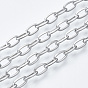 304 Stainless Steel Cable Chains, with Spool, Unwelded