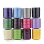Waxed Polyester Cord for Jewelry Making, Flat