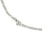 Ion Plating(IP) 304 Stainless Steel Figaro Chain Necklace Making