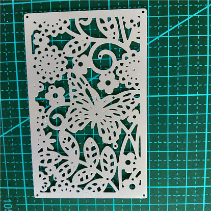 Carbon Steel Cutting Dies Stencils, for DIY Scrapbooking/Photo Album, Decorative Embossing DIY Paper Card, Butterfly & Flower