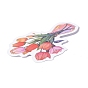 50Pcs Paper Sticker, for DIY Scrapbooking, Craft, Flower