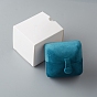 Velvet Rings Boxes, Square, Storage Display Jewelry, for Wedding Ceremony, Anniversary's Day