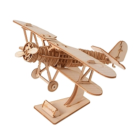 Kit de maquette d'avion en bois, puzzle bricolage pour garçons et filles, jouets intelligents pour enfants
