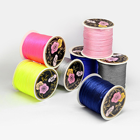 Nylon Thread, Rattail Satin Cord, 1mm, about 218.72 yards(200m)/roll