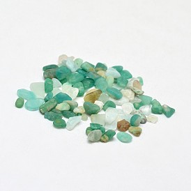 Natural Amazonite Chip Beads, No Hole/Undrilled, 2~8x2~4mm, about 8500pcs/500g