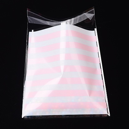 Rectangle sacs opp cellophane pour noël, avec motif de bande dessinée, 14x9.9cm, épaisseur bilatérale: 0.07mm, à propos de 95~100pcs / sac