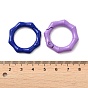 Spray Painted Alloy Spring Gate Ring, Octagon
