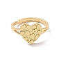 Brass Heart Adjustable Ring for Valentine's Day, Cadmium Free & Lead Free