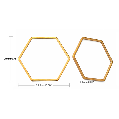 304 anneau de liaison en acier inoxydable, hexagone