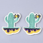 Computerized Embroidery Cloth Iron On Patches, Costume Accessories, Appliques, Cactus