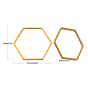 304 anneau de liaison en acier inoxydable, hexagone