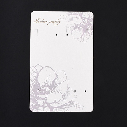 Rectangle Flower Earring Display Cards