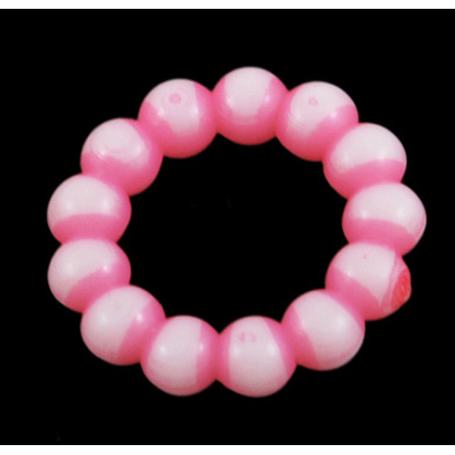Perles acryliques, le style de l'artisanat, donut, 14.5x2.5mm
