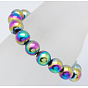 Non-Magnetic Synthetic Hematite Bracelets, Ball Bracelets, Inner Diameter: 57mm