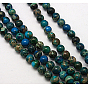 Natural Imperial Jasper Beads Strands, Dyed & Heated, Round, 8mm, Hole: 1mm, 16 inch.