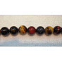 Gemstone Beads, Colorful Tiger Eye, Grade A, Round
