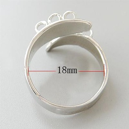 Манжеты латунные кольца, пустое кольцо петли, без никеля , 18 мм