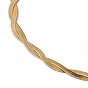 304 collar de cadena de cuerda torcida de acero inoxidable para hombres y mujeres