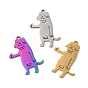 Ion Plating(IP) 304 Stainless Steel Pendants, Cat Charm