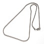 304 Stainless Steel Wheat Chains Necklaces, with Lobster Claw Clasps, 20.1 inch(51.1cm)