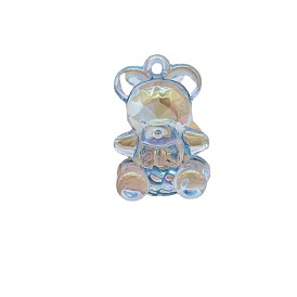Pendentif ours en acrylique, porte-clés boucles d'oreilles pendentif
