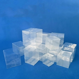 Boîte de rangement en plastique pvc transparent, pour l'emballage cadeau
