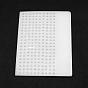 Plastic Bead Counter Boards, for Counting 6mm 200 Beads, Rectangle