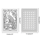 Benecreat 1 hoja de sellos de plástico pvc, con plantillas de troqueles de corte de acero al carbono 1pc, para el libro de recuerdos de bricolaje, rectángulo y fénix