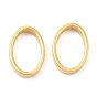 Brass Linking Rings, Cadmium Free & Lead Free, Long-Lasting Plated, Oval