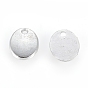 Tibetan Style Alloy Stamping Blank Tag Charms Pendants,  Oval, Cadmium Free & Nickel Free & Lead Free, 10x8x1mm, Hole: 1.5mm
