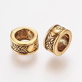 Tibetan Style Alloy European Beads, Ring