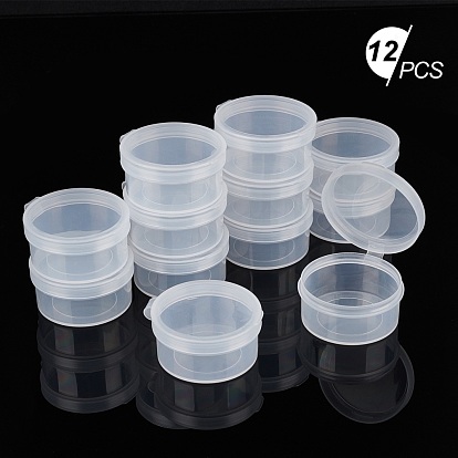 Polypropylene(PP) Storage Containers, with Hinged Lid, for Beads, Jewelry, Small Items, Column