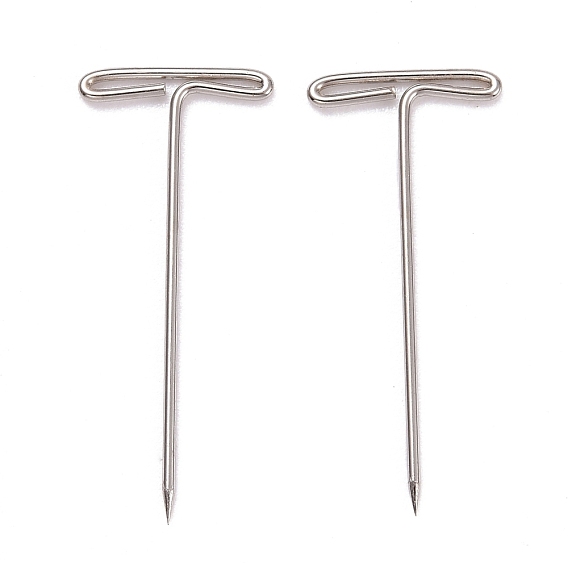 Nickel Plated Steel T Pins for Blocking Knitting, Modelling, Wig Making and Crafts