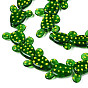 Handmade Bumpy Lampwork Beads Strands, Cactus
