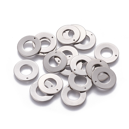201 Stainless Steel Pendants, Ring