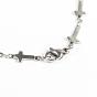 304 Stainless Steel Bracelets, Cross Link Bracelets, with Lobster Claw Clasps