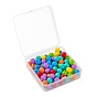 7 colore les billes de silicone écologiques de qualité alimentaire, perles à mâcher pour les jouets de dentition, Diy soins infirmiers colliers faisant, ronde