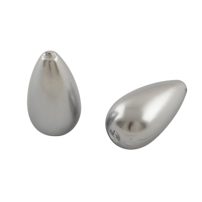 Perles de larme imitation plastique abs, 22.5x12mm, trou: 2 mm, environ 317 pcs / 500 g