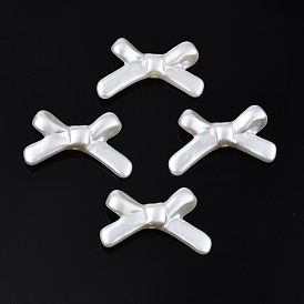 Acrylic Imitation Pearl Beads, High Luster, Bowknot