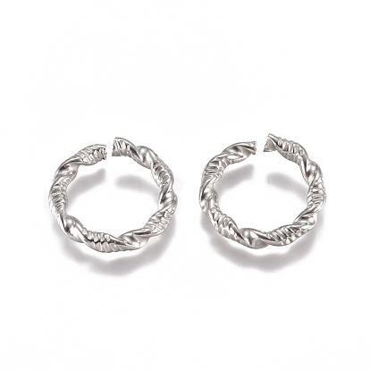 304 anillos de salto retorcidos de acero inoxidable, anillos del salto abiertos, anillo redondo