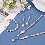 PandaHall Elite CCB Plastic Beads, with Iron Rhinestone Spacer Beads, Mixed Shapes