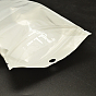 Sacs de serrure de fermeture éclair de film de perle de PVC, sacs d'emballage refermables, avec trou de suspension, joint haut, sac auto-scellant, rectangle