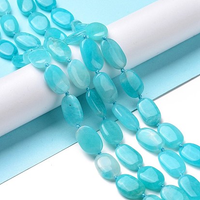 Natural Amazonite Beads Strands, Oval
