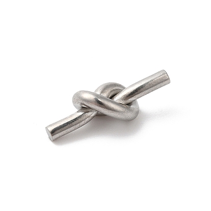 304 Stainless Steel Pendants, Love Knot Fittings