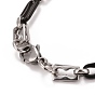 304 Stainless Steel Oval Link Chains Necklace, Hip Hop Jewelry for Men Women