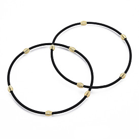 Bracelets de printemps, bracelets minimalistes avec perles, fil français en acier plaqué/fil de guimpe, à porter empilable