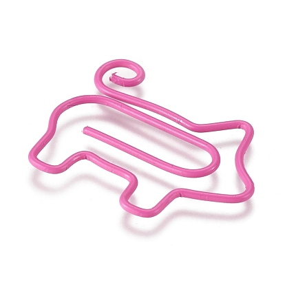 Pig Shape Iron Paperclips, Cute Paper Clips, Funny Bookmark Marking Clips