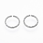 304 Stainless Steel Jump Rings, Open Jump Rings, Twisted, Round Ring